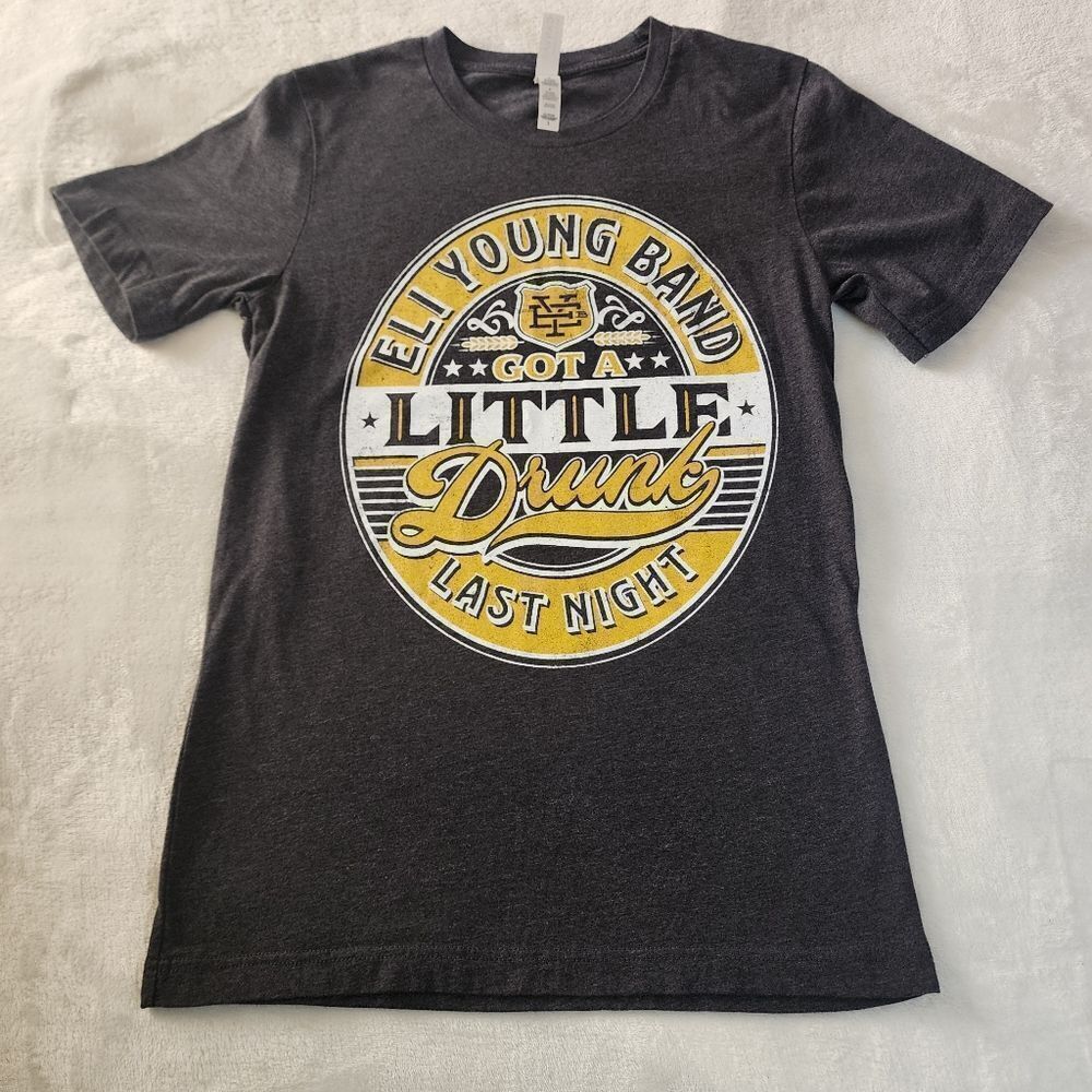 Canvas Bella Eli Young Band Got a Little Drunk Last Night Tshirt Size Small
